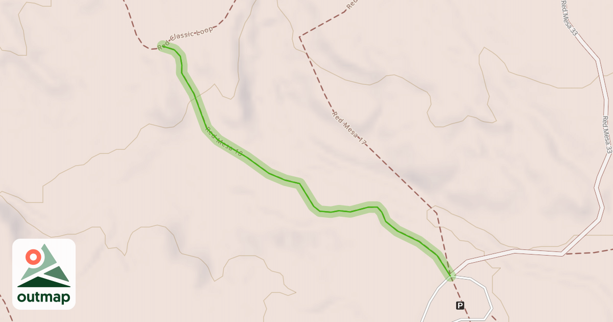 Map of Red Mesa 18