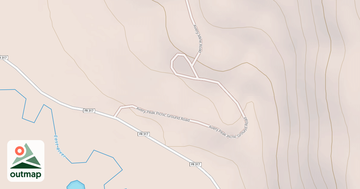 Map of AVERY PEAK PG