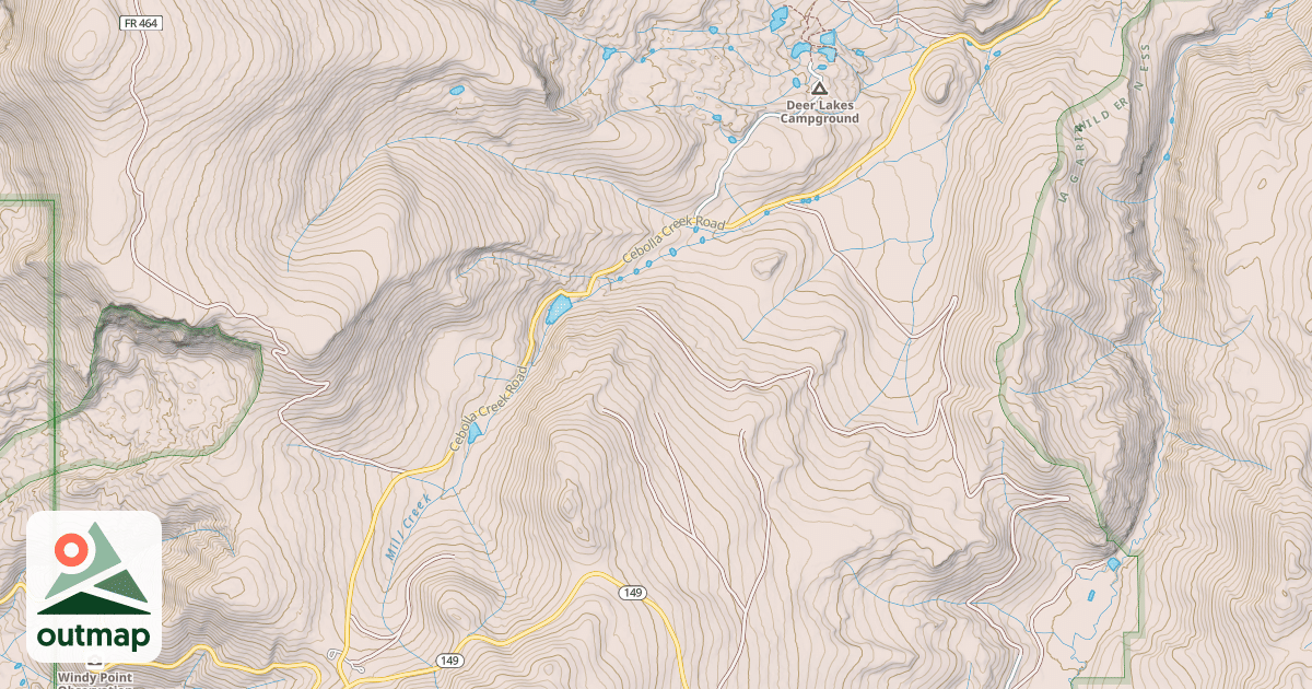 Map of CEBOLLA SNOWMOBILE