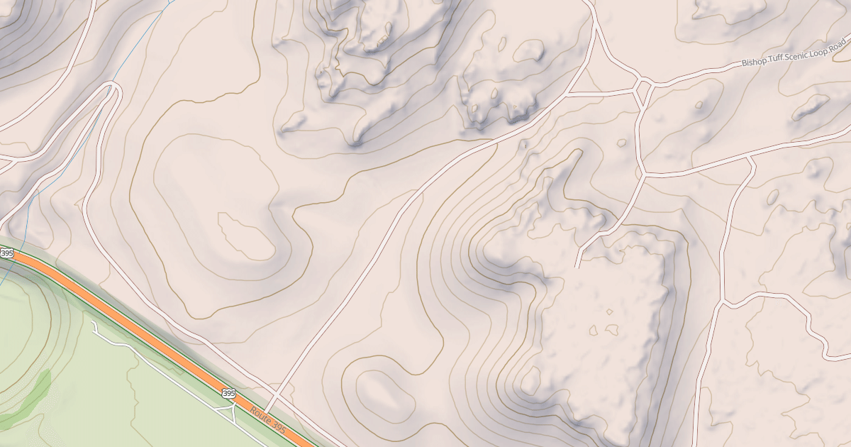 Map preview of BISHOP TUFF CUTOFF