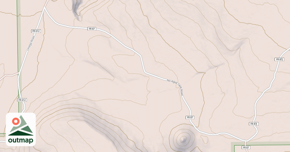 Map of NO AGUA TANK