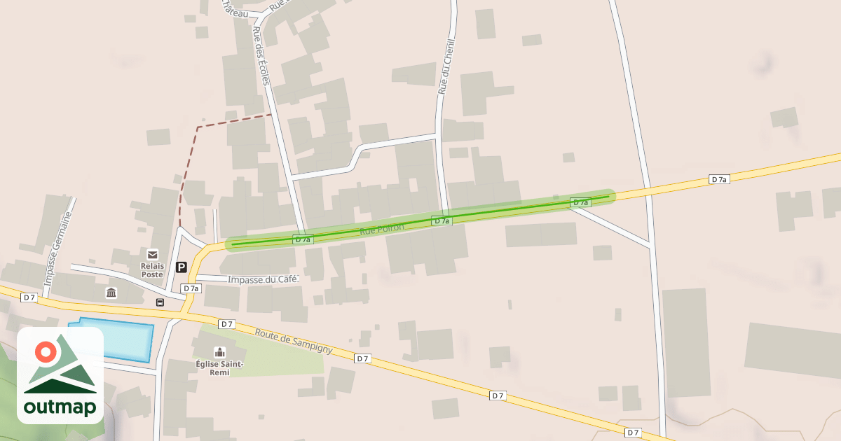 Map of Rue Poiron