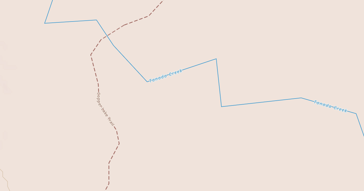 Map preview of Copper Lake Trail