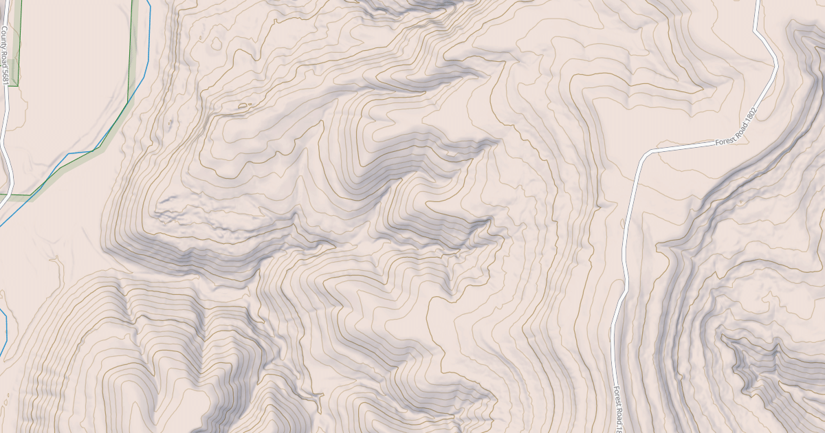 Map preview of USFS National Forest System Roads {4F1E01B3-1857-40E8-8EDC-FC083DAD114F}