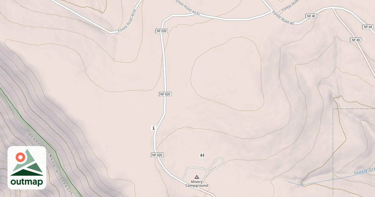 Map of MISERY SPRING CAMPGROUND