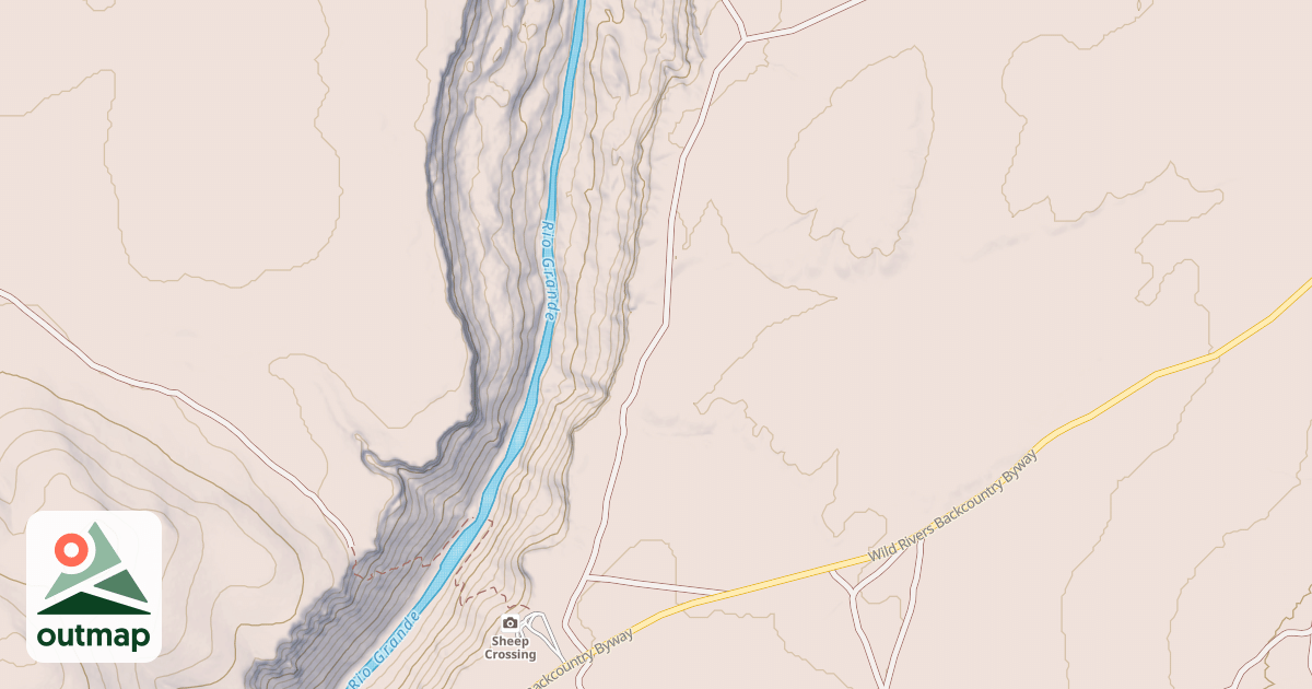 Map of East Rim Trail