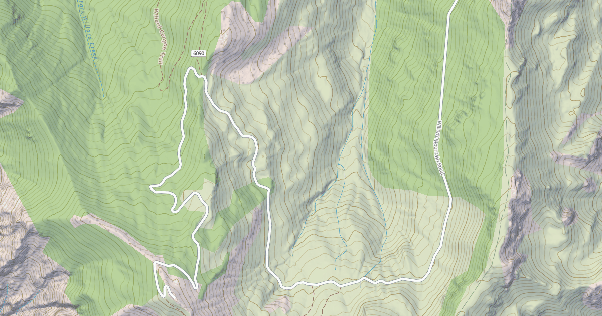 Map preview of WILLARD MTN