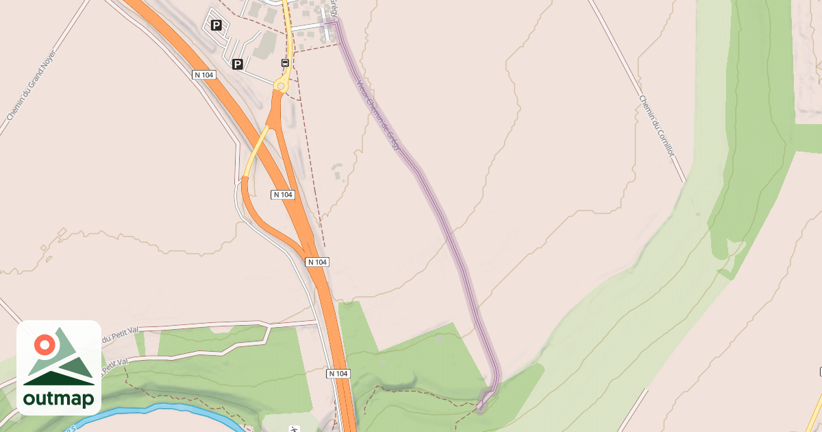 Map of Vieux Chemin de Grégy