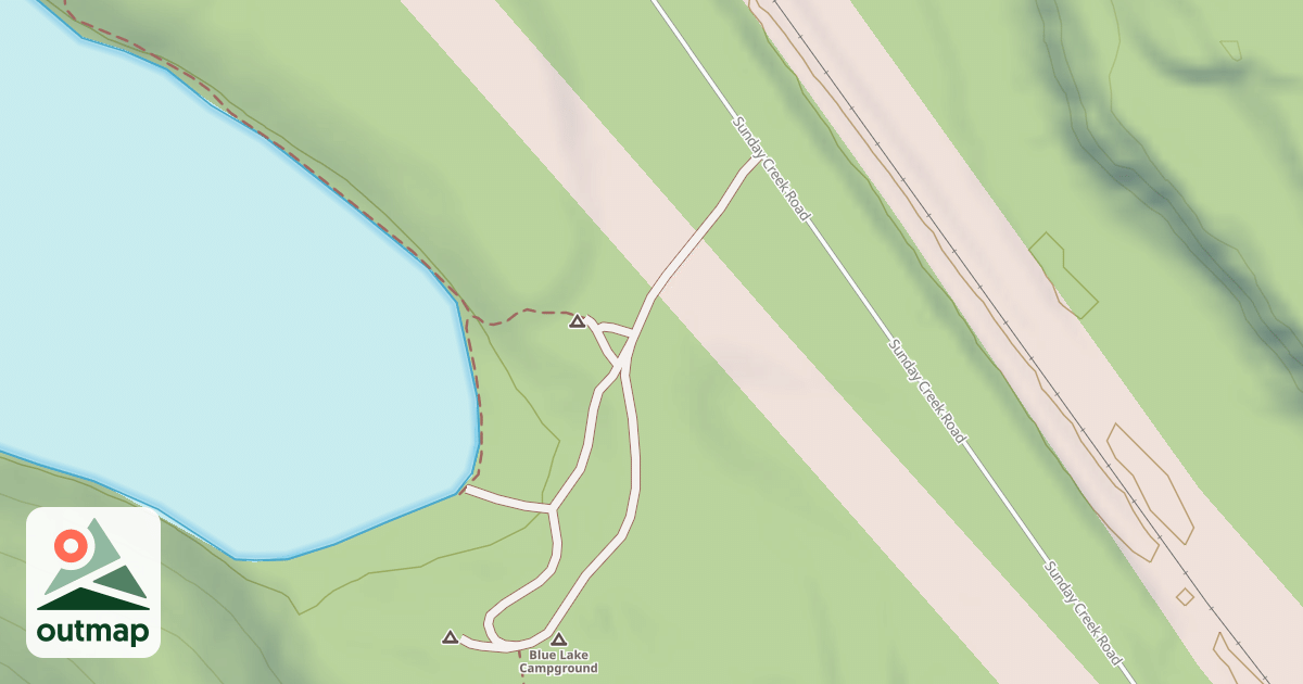 Map of BLUE LAKE