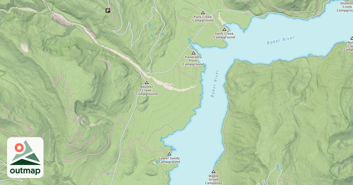 Map of BAKER LAKE HWY