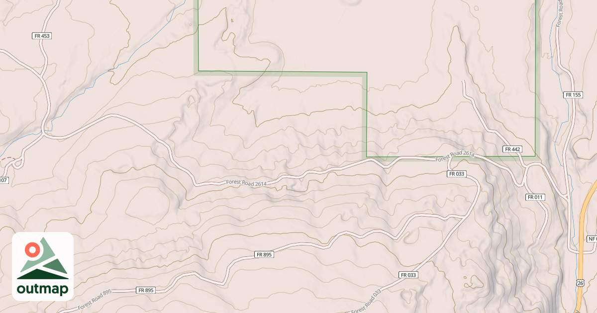 Map of DAVIS CREEK THD MRS 2.3
