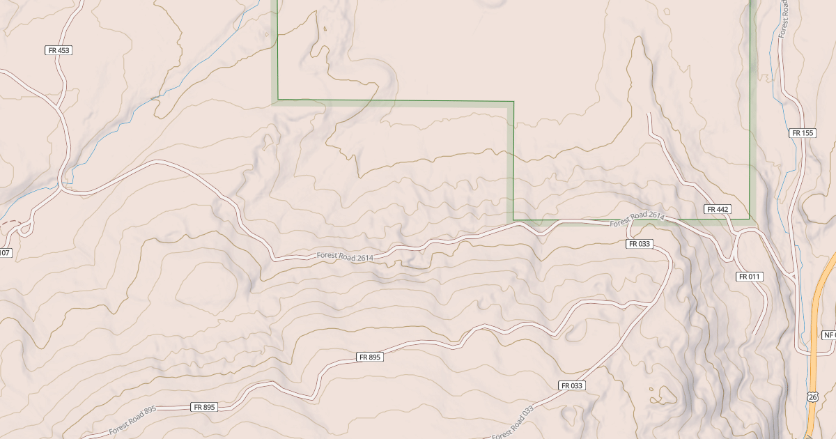 Map preview of DAVIS CREEK THD MRS 2.3