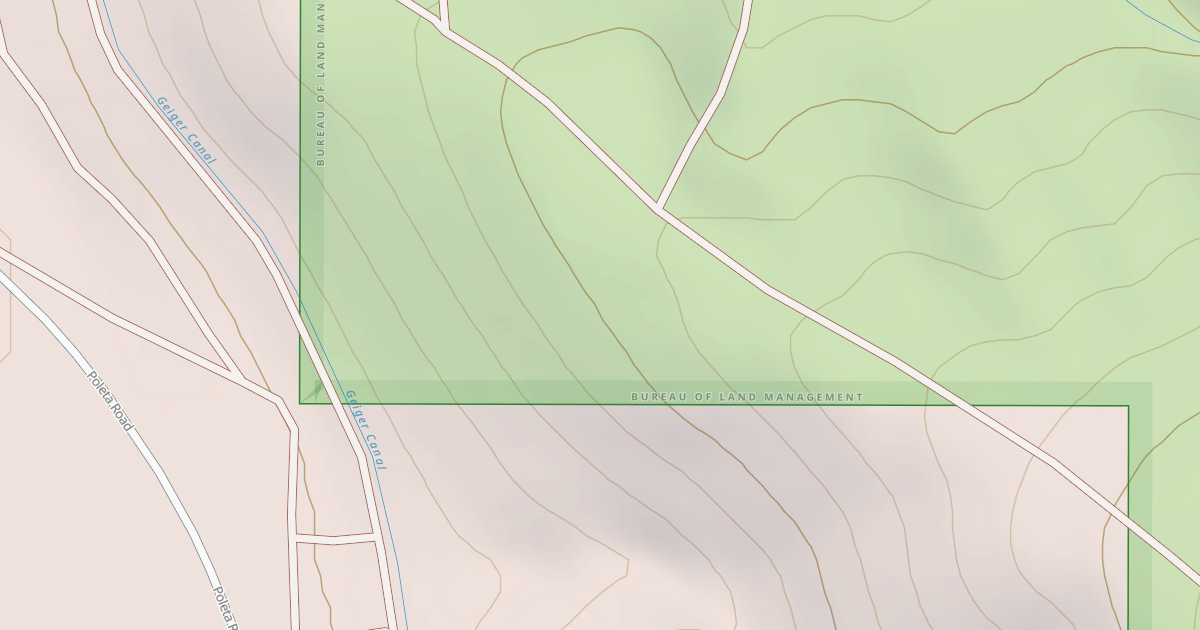 Map preview of BLM National GTLF Public Motorized Roads 5024c92a-182c-4277-ae7f-e196a4bc994c