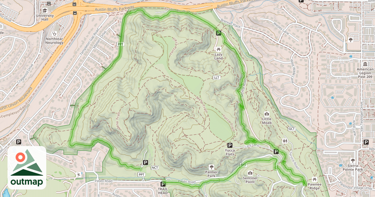 Map of Palmer Point Trail