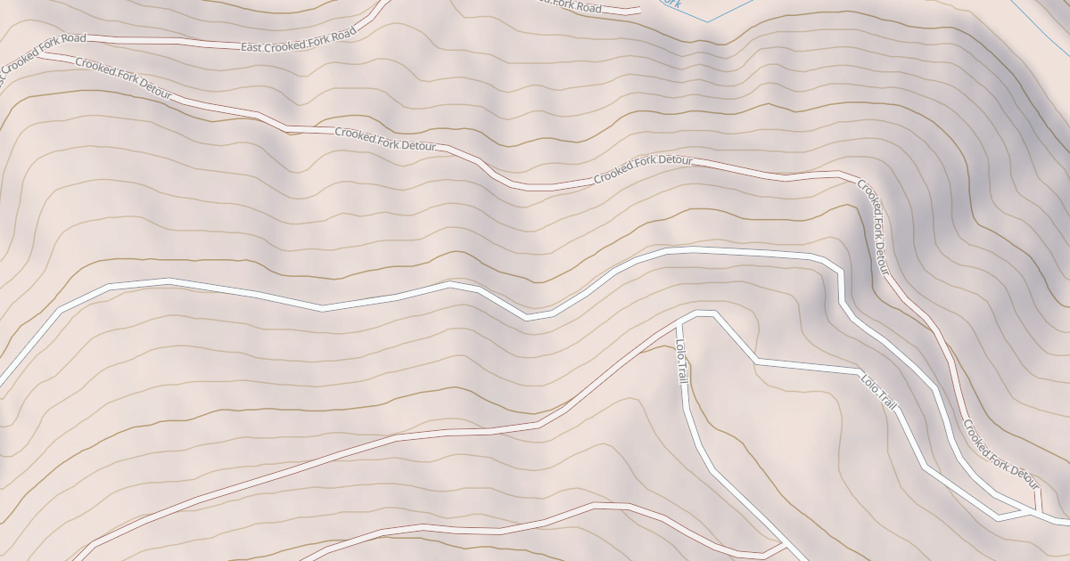 Map preview of CROOKED FORK DETOUR