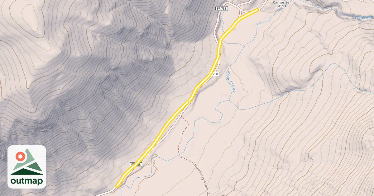 Map of Brush Creek Ski