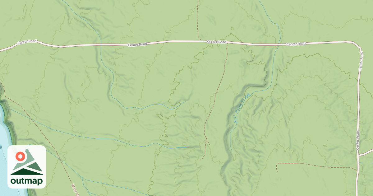 Map of GRAND ISLAND SPUR GI40