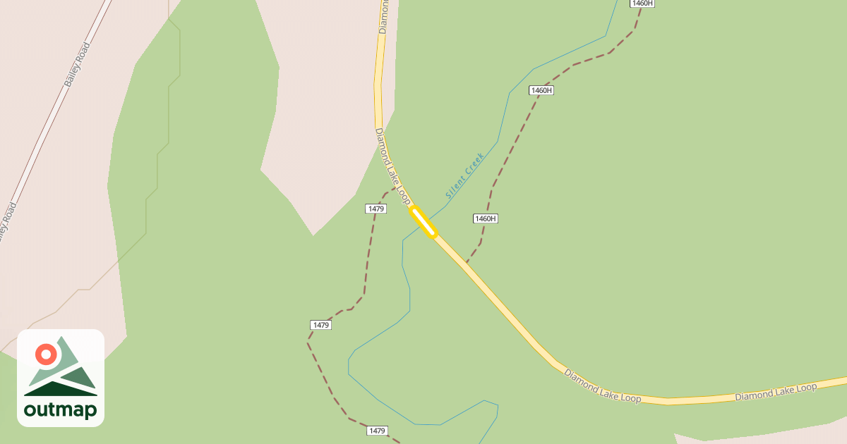 Map of Diamond Lake Loop