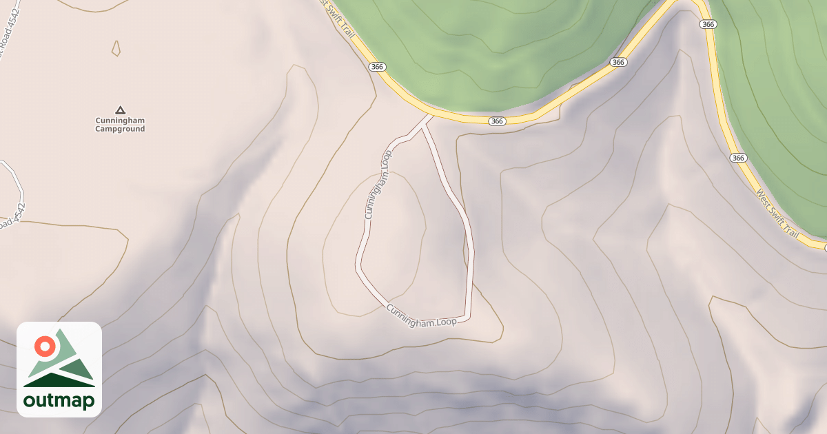Map of CUNNINGHAM LOOP