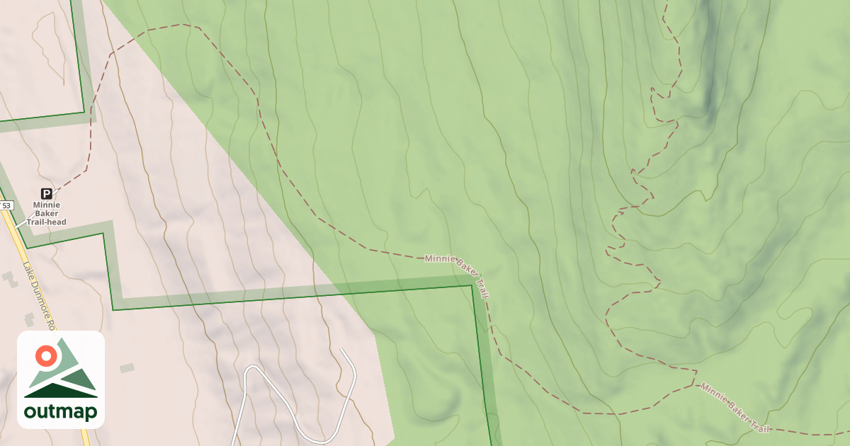 Map of Minnie Baker