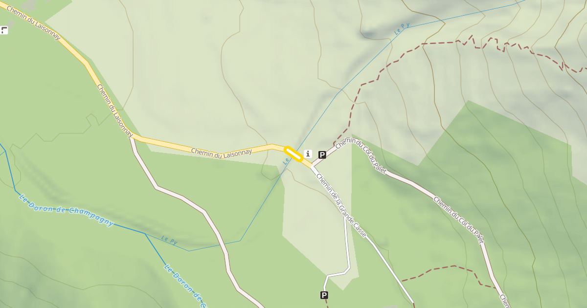 Map preview of Chemin du Laisonnay