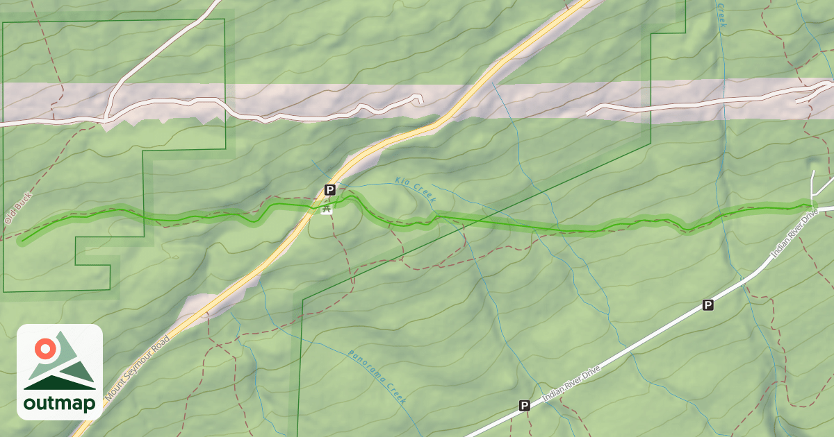 Map of Baden Powell Trail