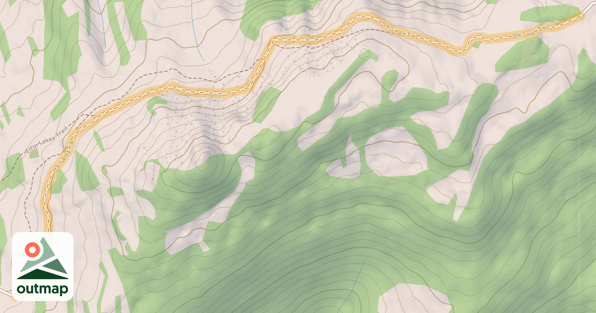 Map of Elfin Lakes Trail