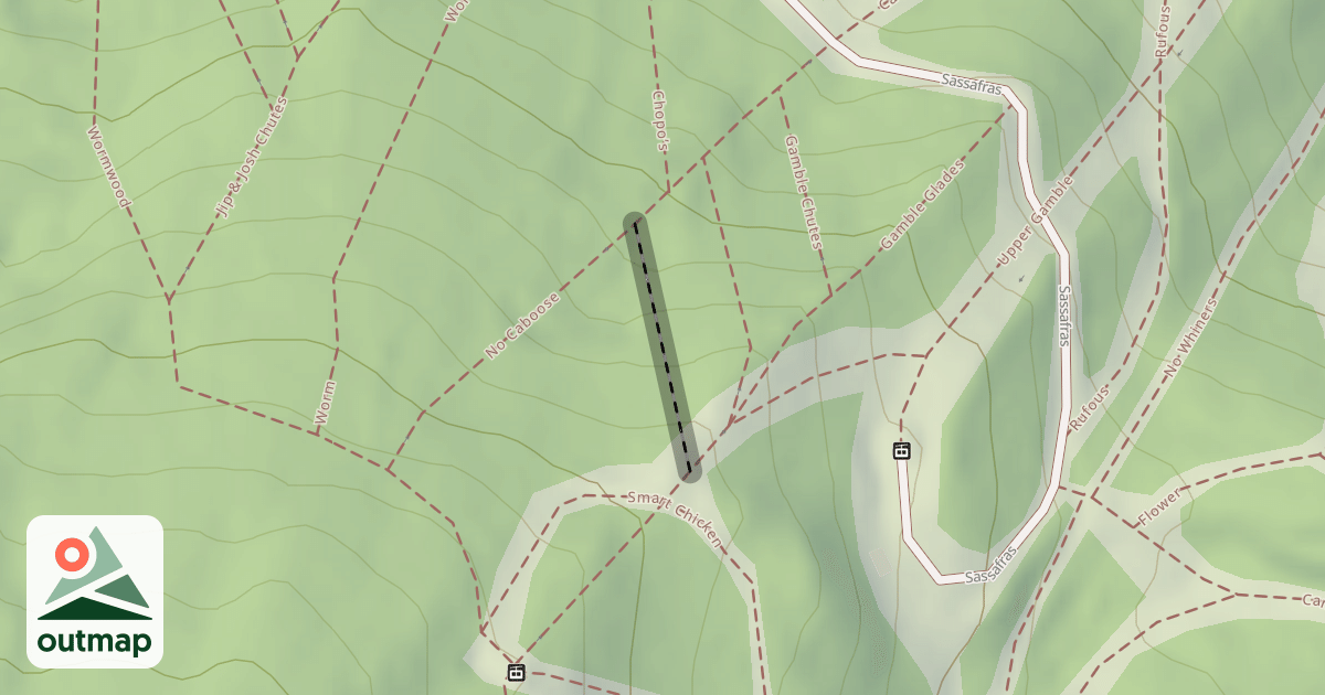 Map of Gamble Chutes
