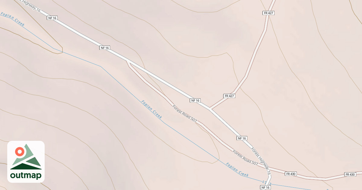 Map of USFS National Forest System Roads {7AFAAED5-1439-49C5-AC0B-D50A65EF2B9A}