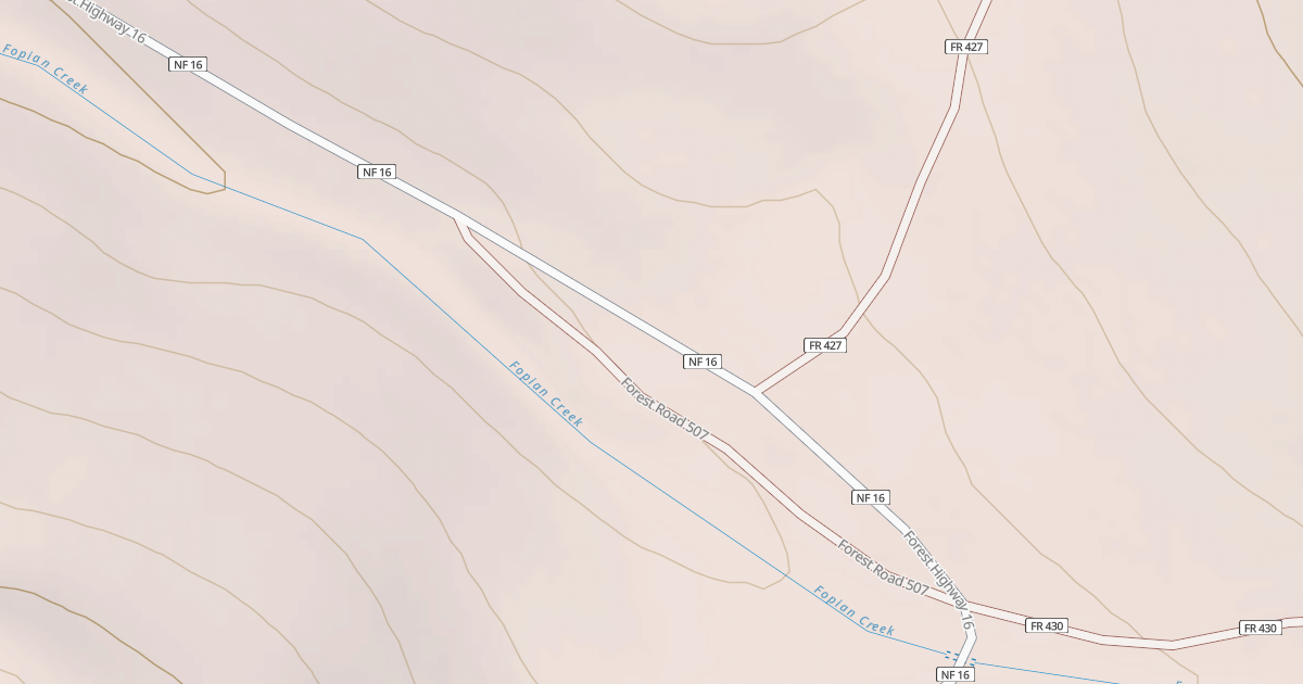 Map preview of USFS National Forest System Roads {7AFAAED5-1439-49C5-AC0B-D50A65EF2B9A}
