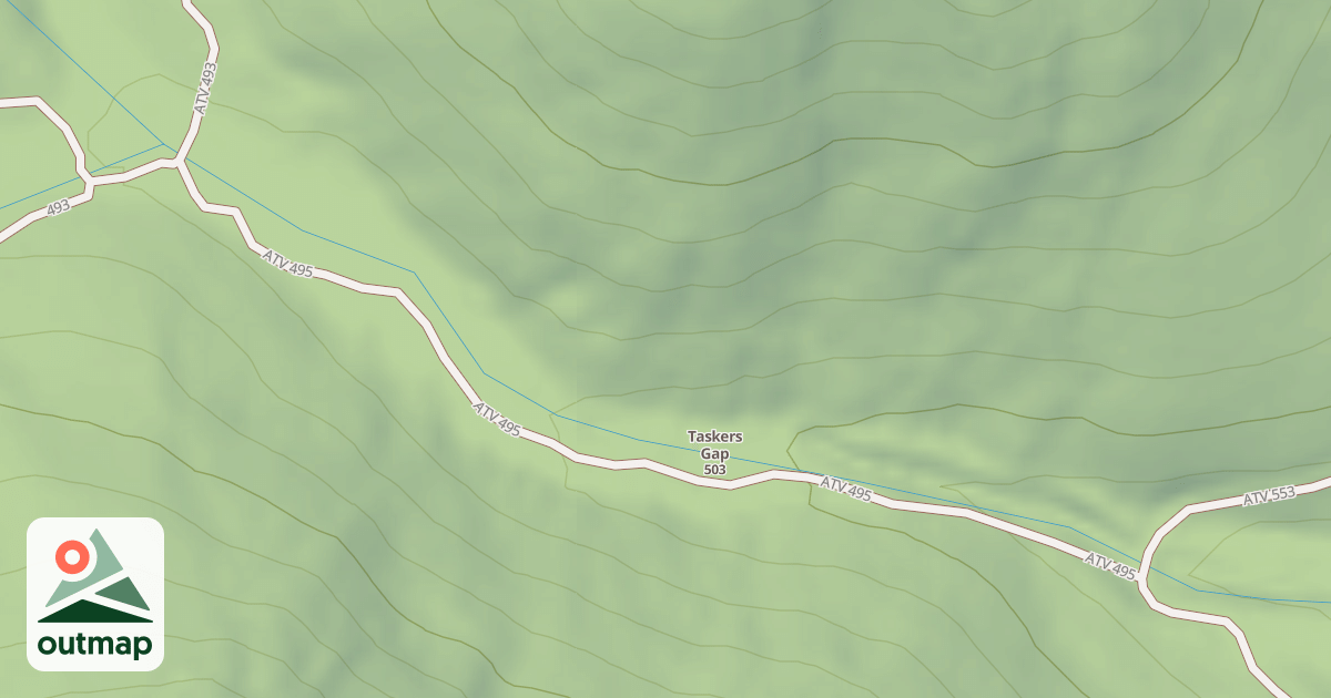 Map of Taskers Run