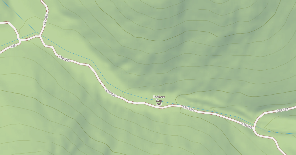 Map preview of Taskers Run