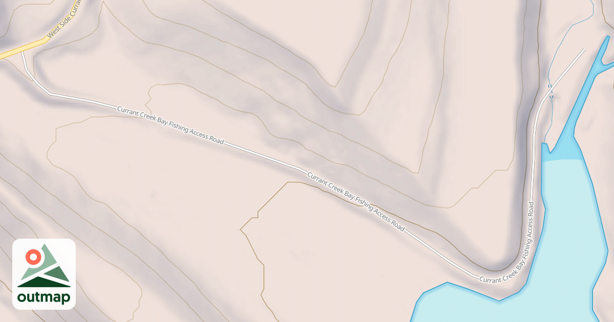 Map of CURRANT CR. BAY FISHING ACCESS