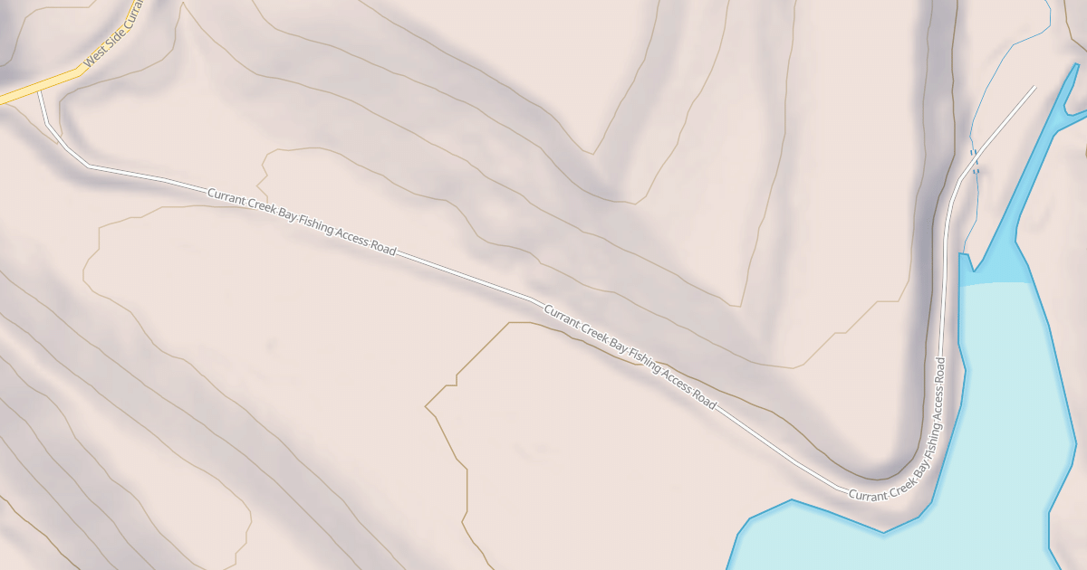 Map preview of CURRANT CR. BAY FISHING ACCESS