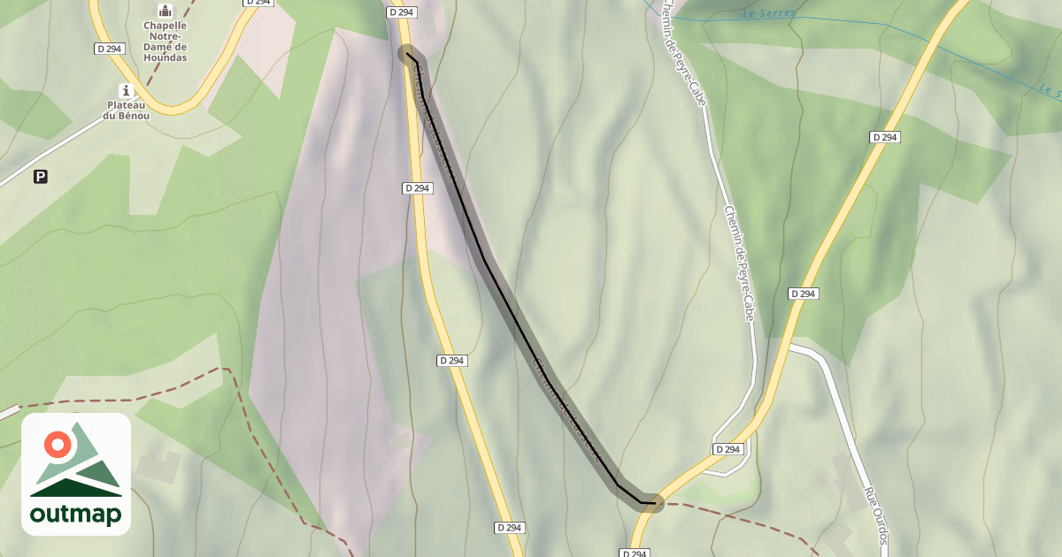 Map of Chemin de Lasserre
