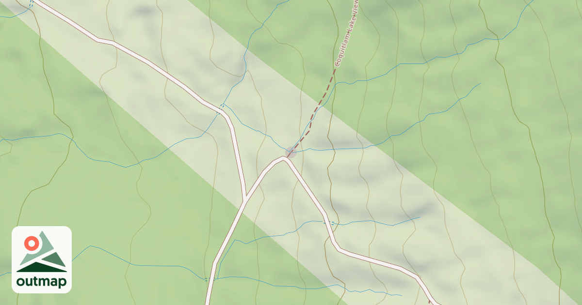 Map of Coquitlam Lake View Trail