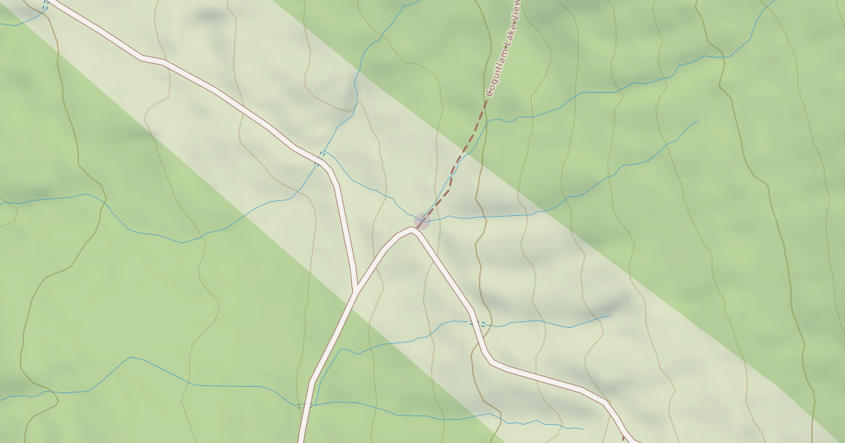 Map preview of Coquitlam Lake View Trail