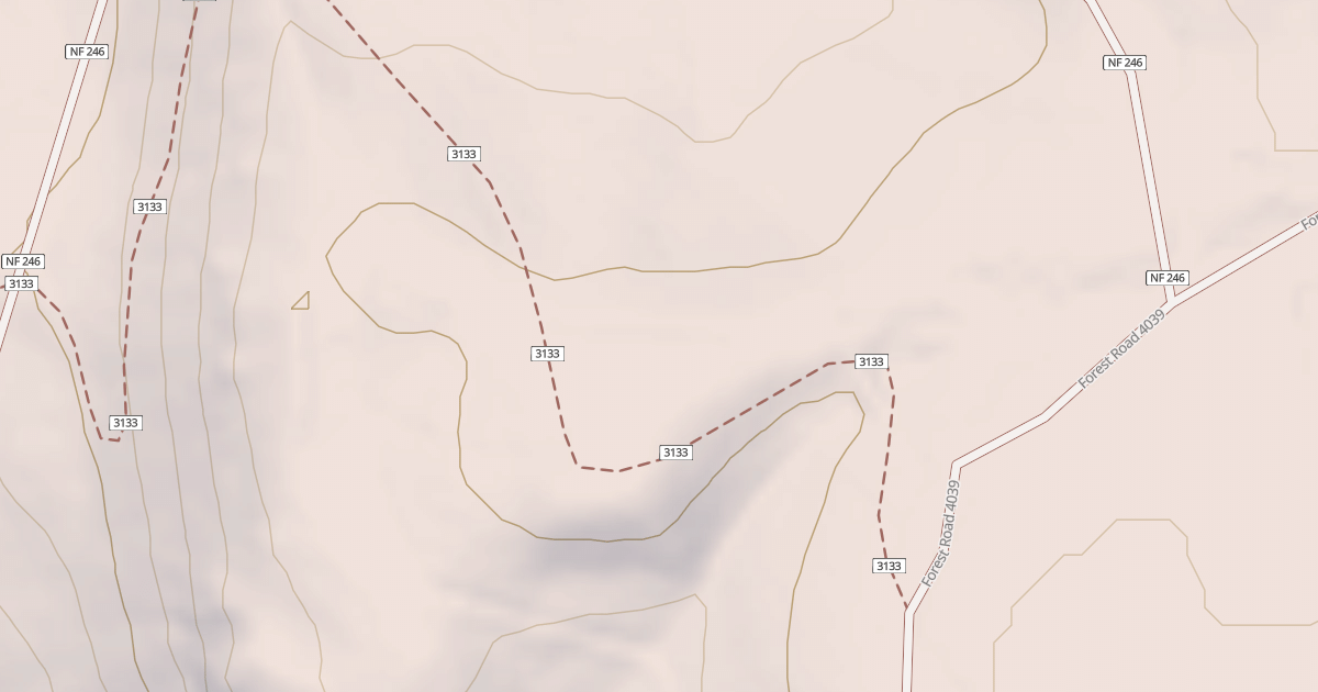 Map preview of THREE FORKS TRAILHEAD