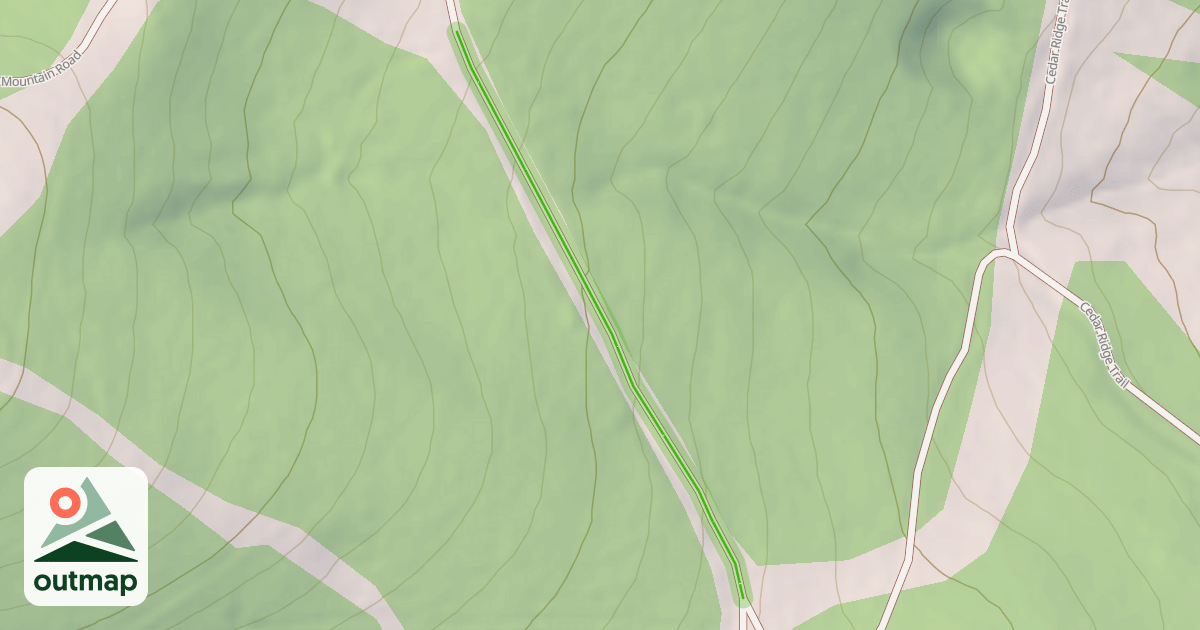 Map of Upper Mountain Road