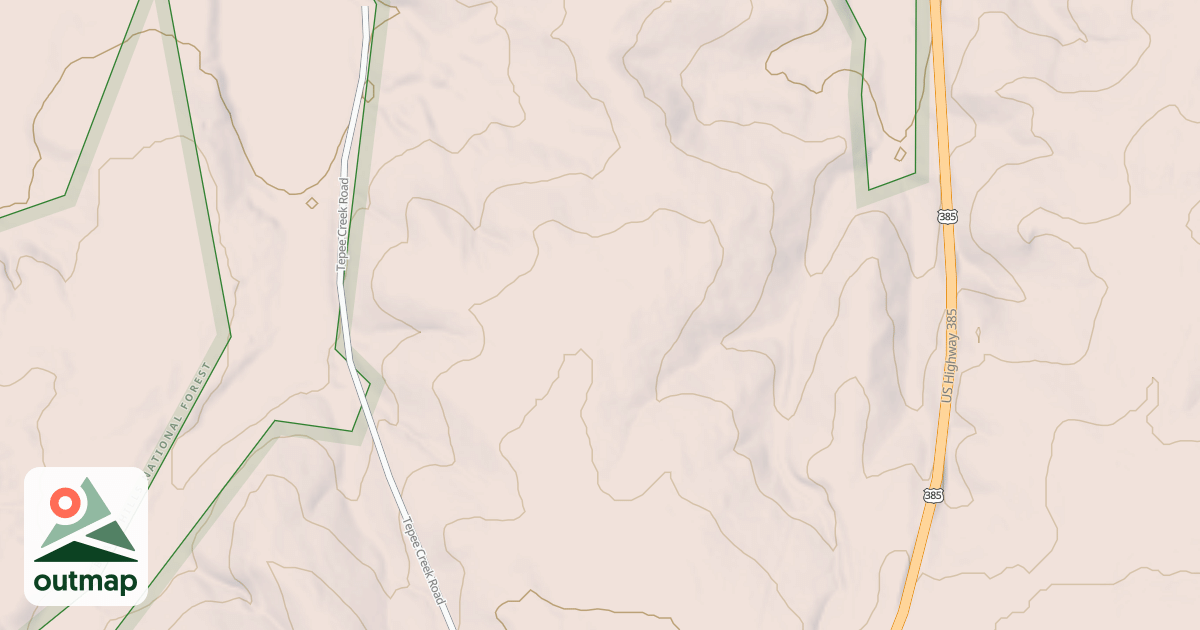 Map of ARCHERY BRANCH 1B