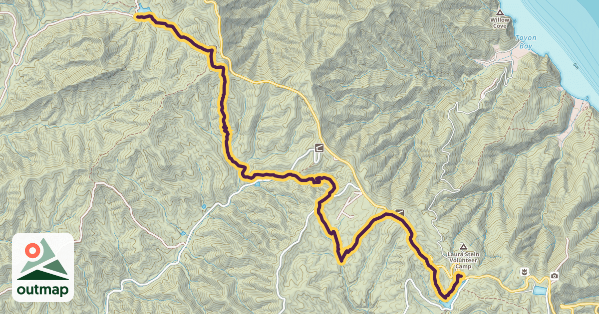 Map of Trans Catalina Trail