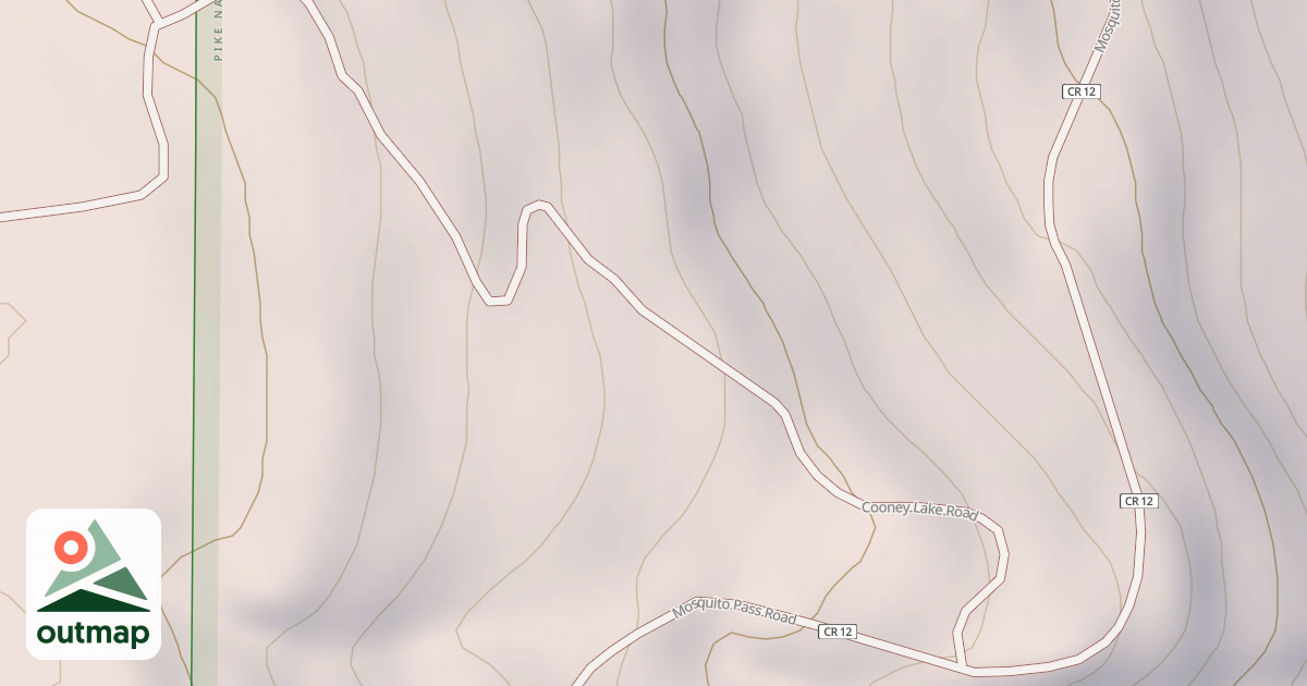 Map of COONEY LAKE