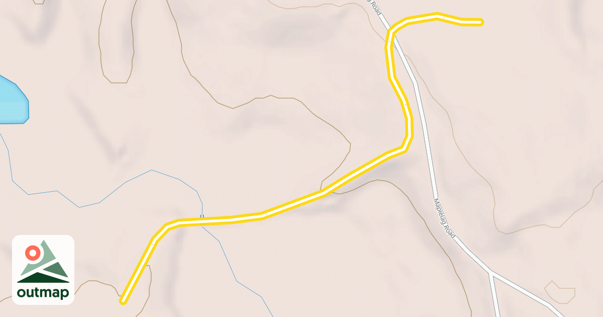Map of Twin Lakes Trail