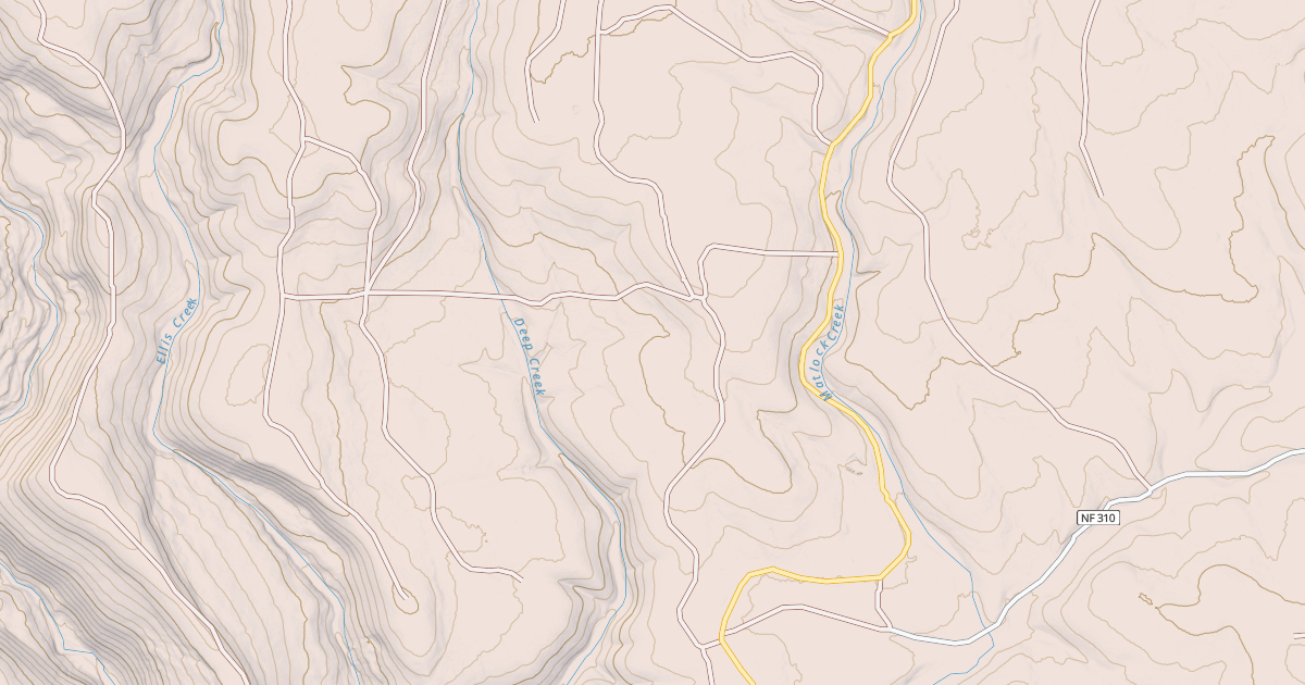 Map preview of USFS National Forest System Roads {9ADC784F-4FE0-463F-AC88-1D43764A1AFD}