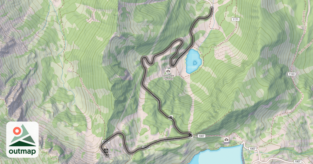 Map of Summit Road