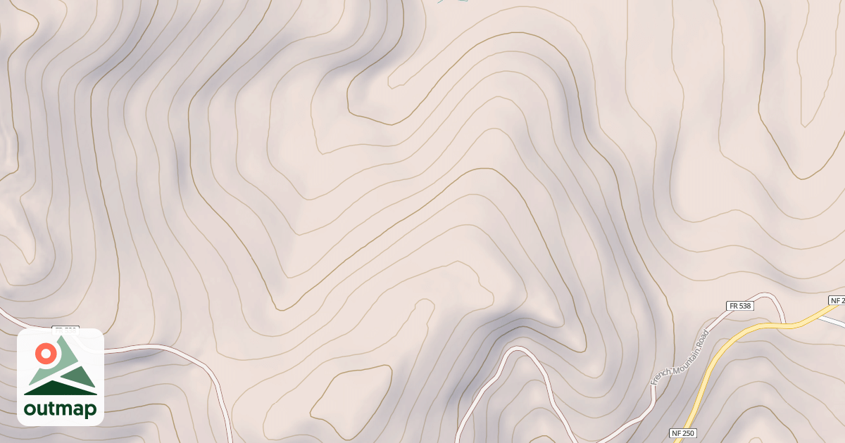 Map of FRENCH MOUNTAIN A