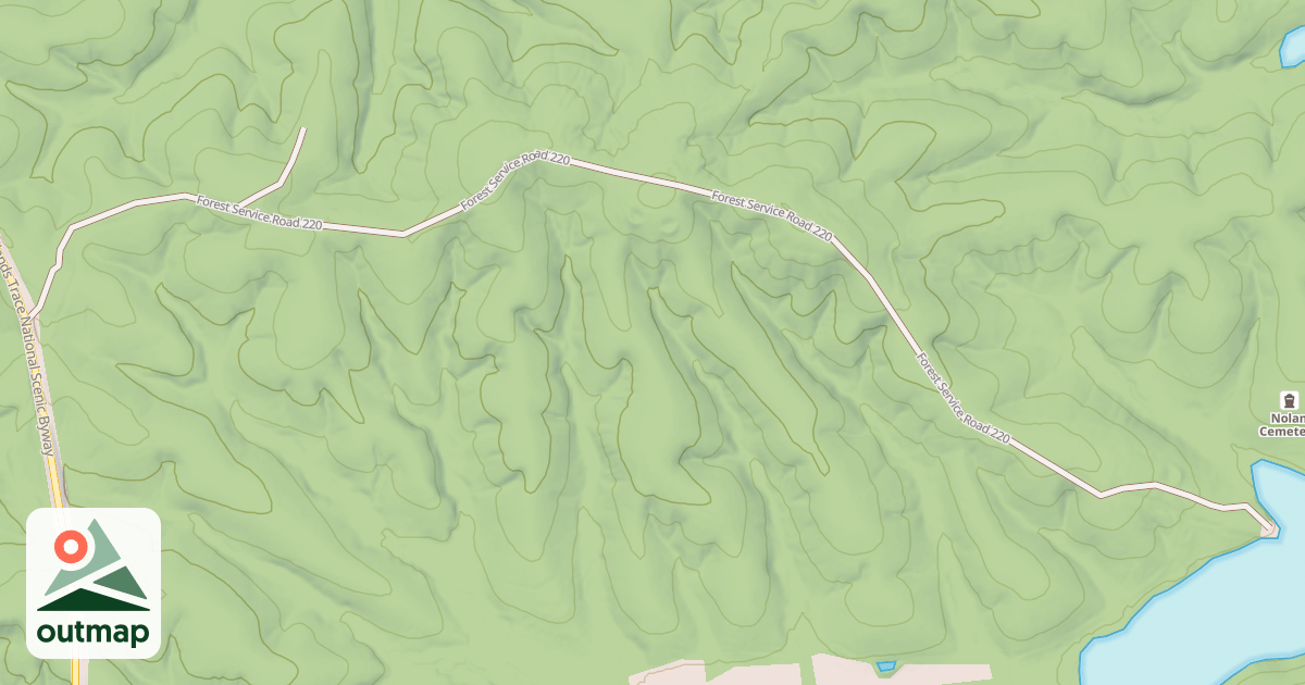 Map of NOLIN CEMETERY ROAD