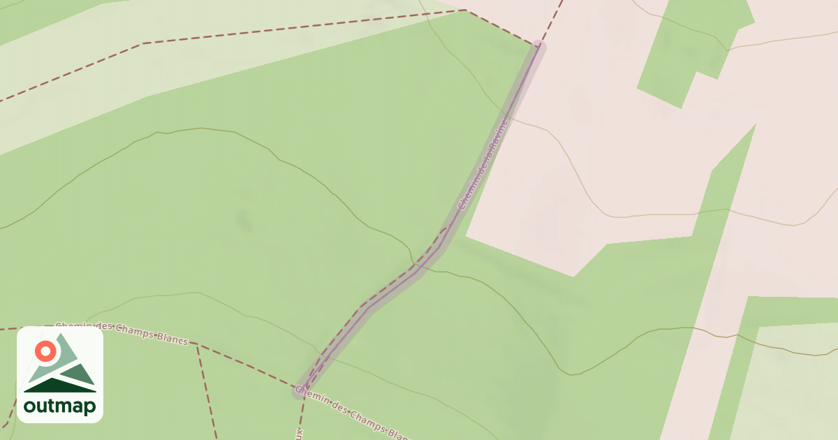 Map of Chemin de la Ravine