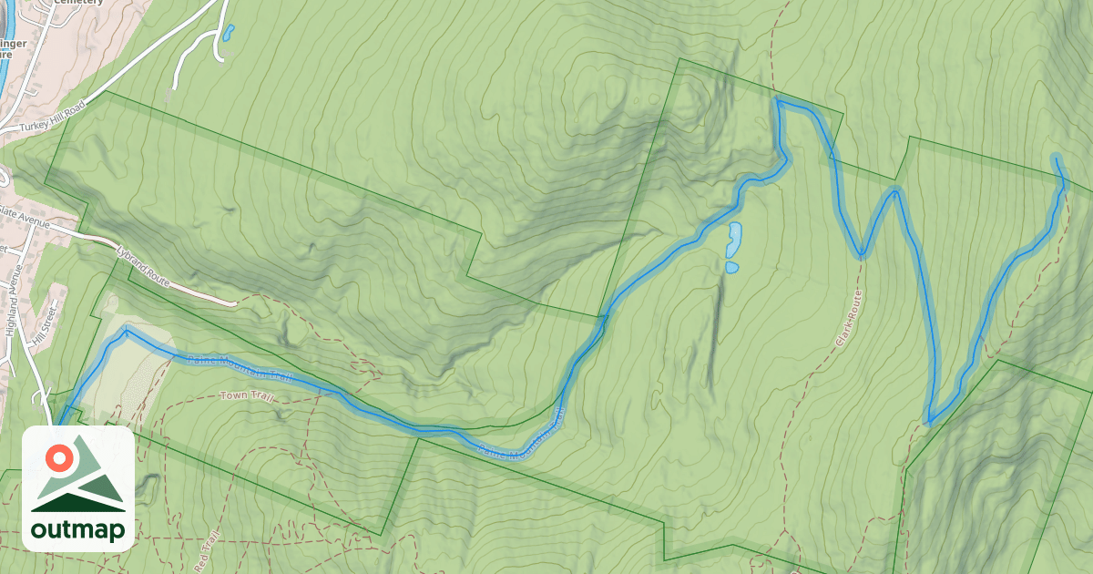 Map of Paine Mountain Trail