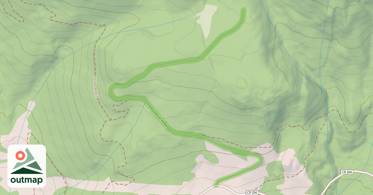 Map of Frey Gulch C Road